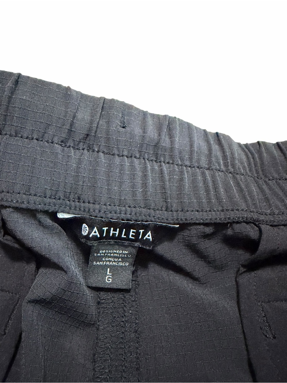 Athleta Women's Boundless Low Rise Cargo Pants Bungee Ankle | Black | Large - Picture 3 of 8